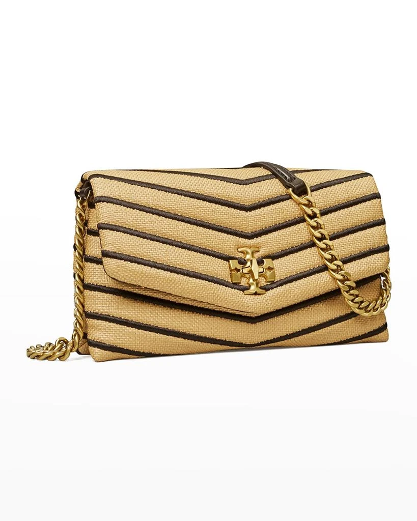 商品Tory Burch|Kira Envelope Flap Straw Chain Wallet,价格¥1690,第4张图片详细描述