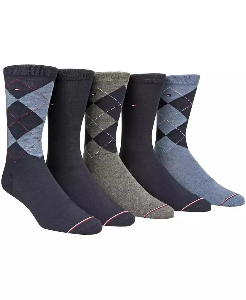 商品Tommy Hilfiger|Men's 5-Pk. Argyle Premium Crew Socks,价格¥159,第1张图片详细描述