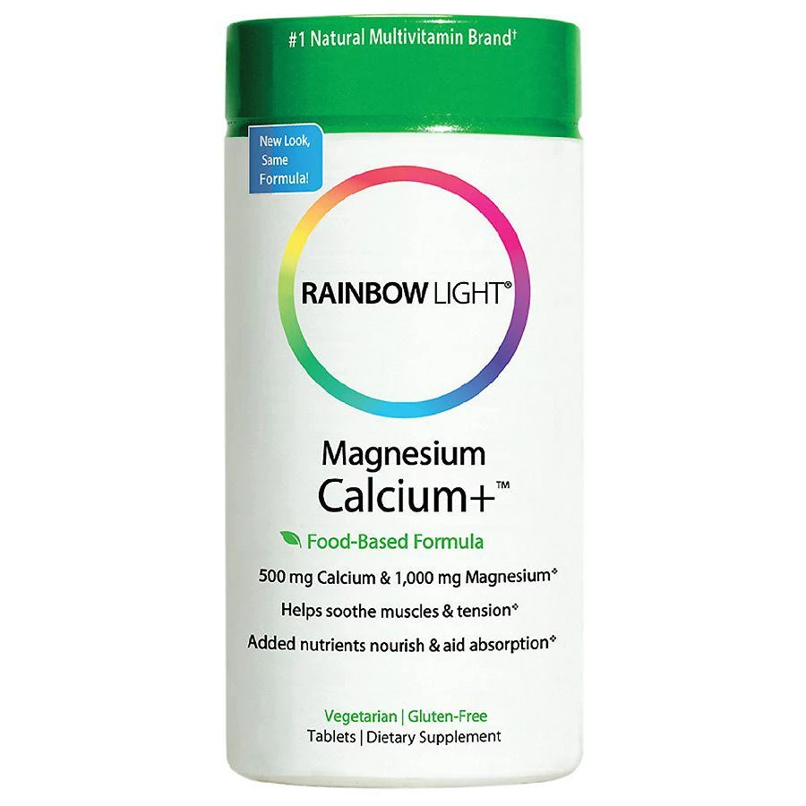商品Rainbow Light|Magnesium Calcium + Tablets,价格¥108,第1张图片