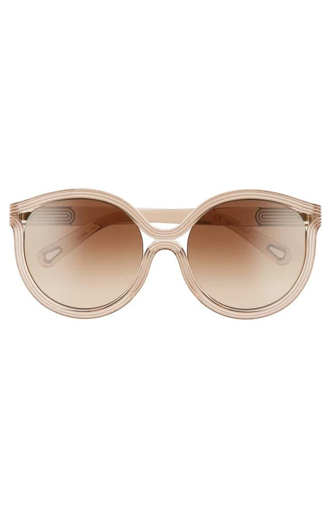 商品Chloé|57mm Modified Cat Eye Sunglasses,价格¥606,第2张图片详细描述