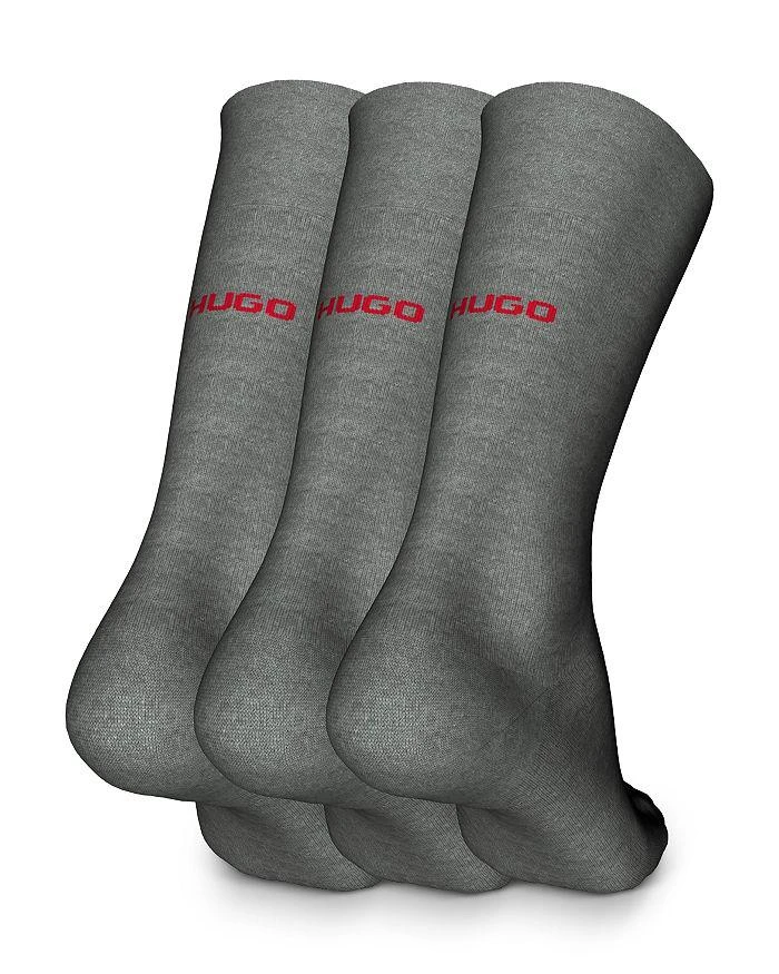 商品Hugo Boss|Cotton Blend Logo Dress Socks, Pack of 3,价格¥167,第1张图片