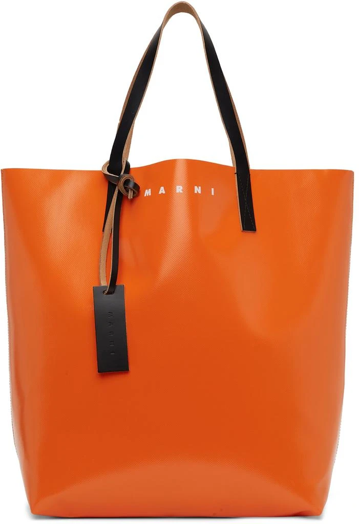 商品Marni|Orange & Black PVC Shopping Tote,价格¥1567,第1张图片