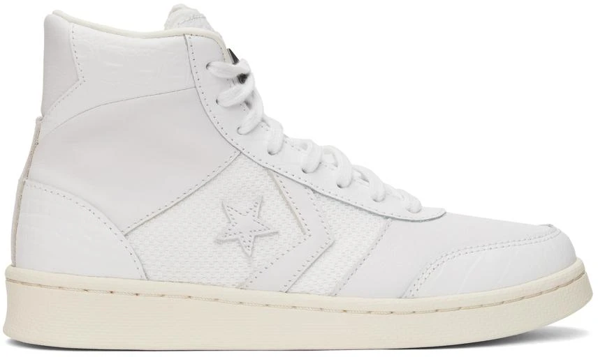 商品Converse|White Croc Pro Sport Hi Sneakers,价格¥249,第1张图片