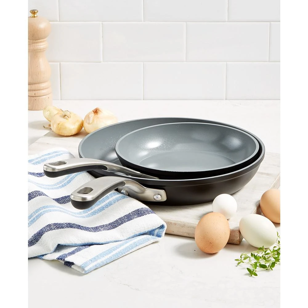商品Martha Stewart|Culinary Science by Martha Stewart Stewart Collection 2-Pc Forged Aluminum Fry Pan Set, Created for Macy's,价格¥225,第1张图片
