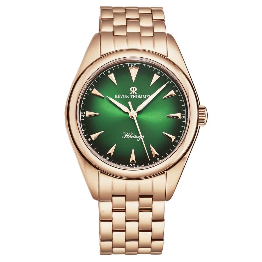 商品Revue Thommen|Heritage Automatic Green Dial Mens Watch 21010.2164,价格¥4680,第1张图片