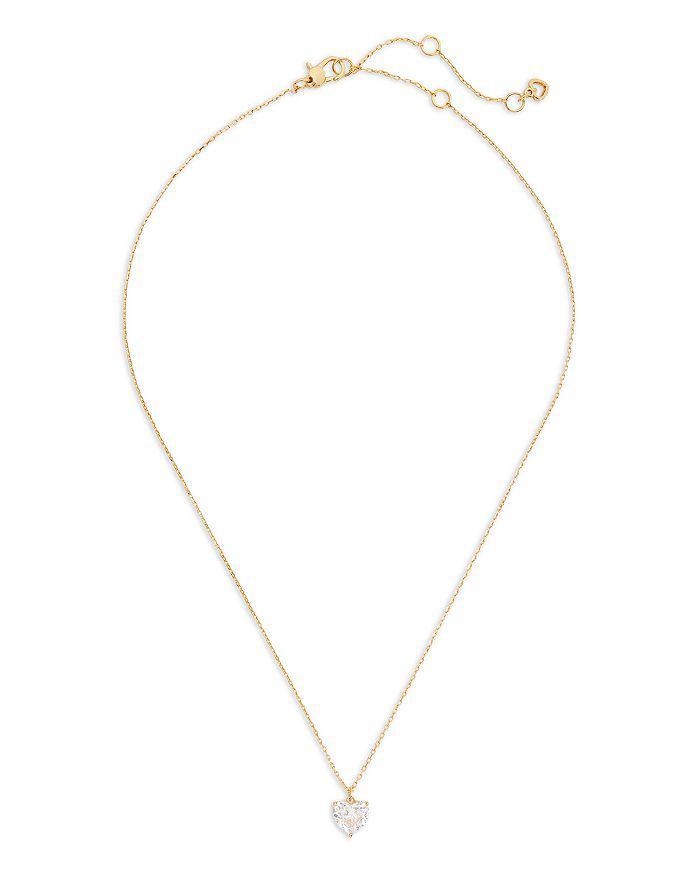 商品Kate Spade|My Love April Birthstone Heart Pendant Necklace, 16"-19",价格¥382,第4张图片详细描述
