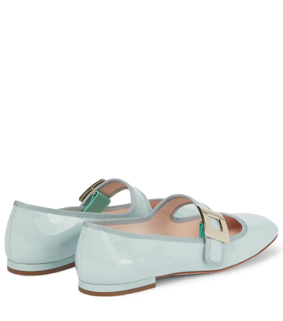 商品Roger Vivier|Très Vivier Babies patent leather ballet flats,价格¥5471,第5张图片详细描述