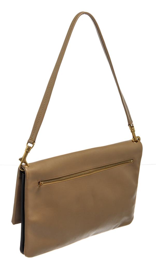 Celine Brown Leather Folded Cabas Shoulder Bag商品第3张图片规格展示