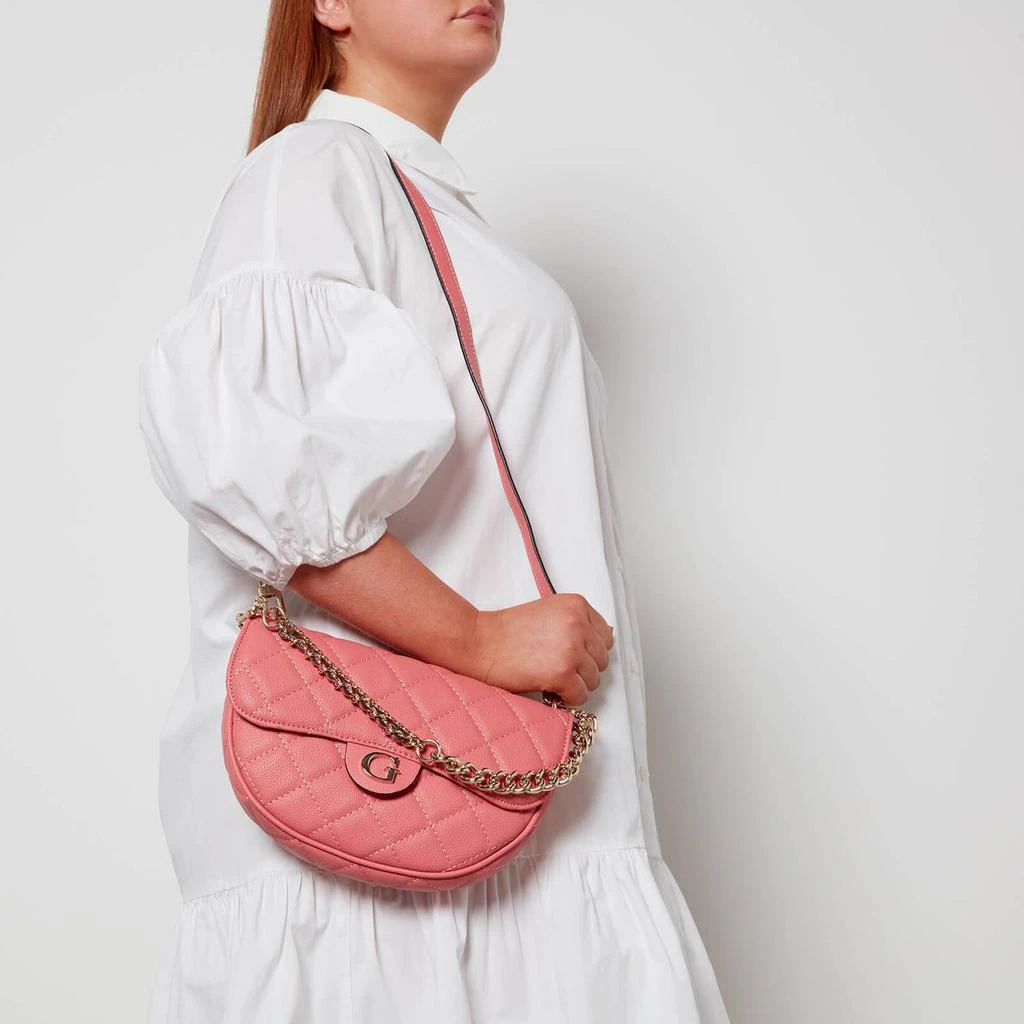 商品GUESS|Guess Women's Gillian Cross Body Flap Bag - Apricot,价格¥733,第2张图片详细描述