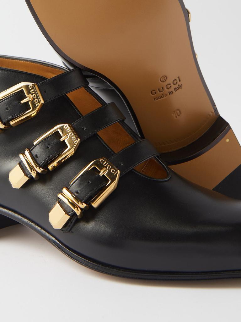 商品Gucci|Buckled leather ankle boots,价格¥9683,第4张图片详细描述