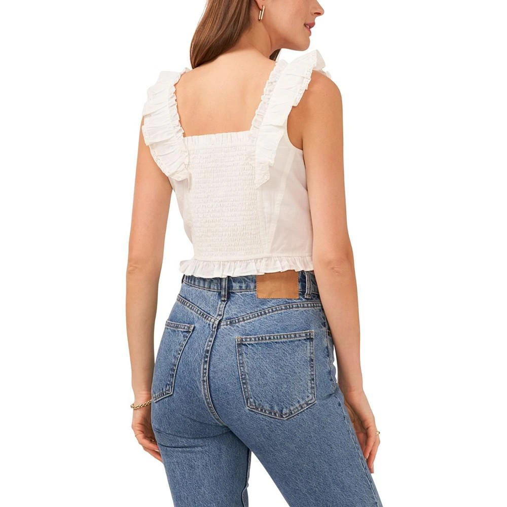 商品1. State|Women's Flutter Sleeve Seamed Bodice Top,价格¥154,第2张图片详细描述
