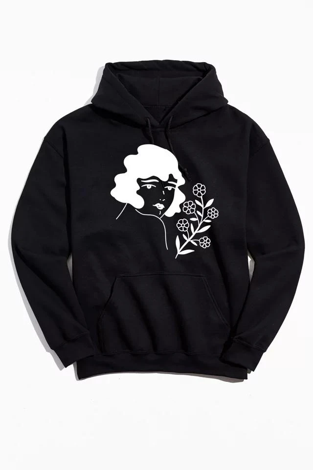 商品Urban Outfitters|Body Ruiner Flower Lady Hoodie Sweatshirt,价格¥233,第1张图片