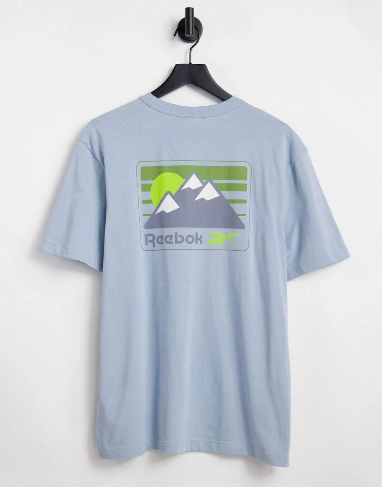 商品Reebok|Reebok camping graphic tee in blue - Exclusive to ASOS,价格¥172,第1张图片