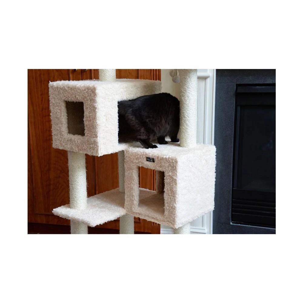 商品Macy's|Multi-Level Real Wood Cat Tree With Two Spacious Condos,价格¥2411,第5张图片详细描述