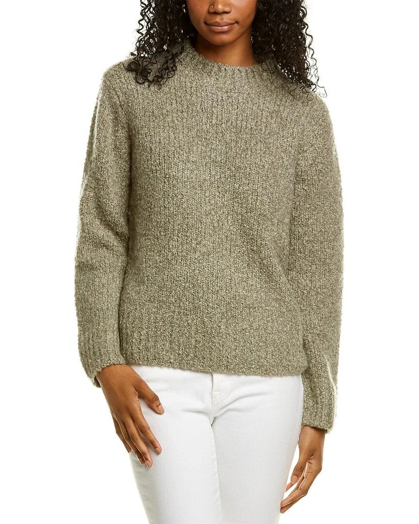 商品Vince|Vince Textured Mock Neck Wool, Cashmere & Silk-Blend Sweater,价格¥780,第1张图片