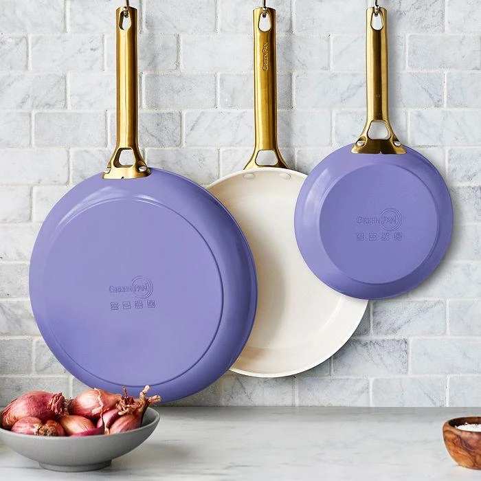 商品Greenpan|Reserve Ceramic Frypans, Set of 3 - 100% Exclusive,价格¥897,第1张图片