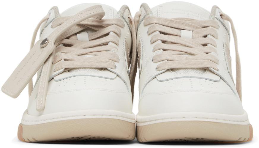 商品Off-White|White & Beige Out Of Office Sneakers,价格¥2973,第4张图片详细描述
