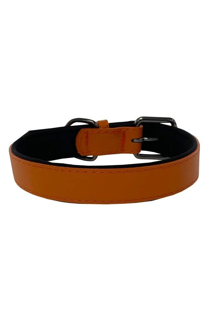 商品DOGS OF GLAMOUR|Atelier Luxury Orange Dog Collar,价格¥114,第2张图片详细描述