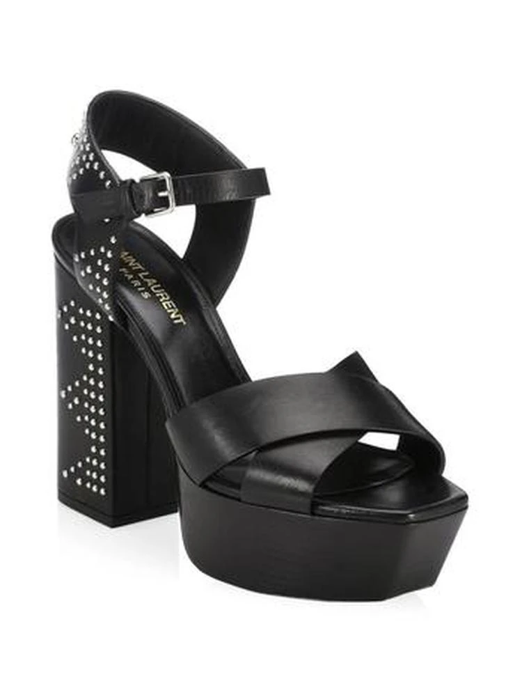 商品Yves Saint Laurent|Saint Laurent - Farrah Studded Platform Sandals,价格¥3599,第1张图片