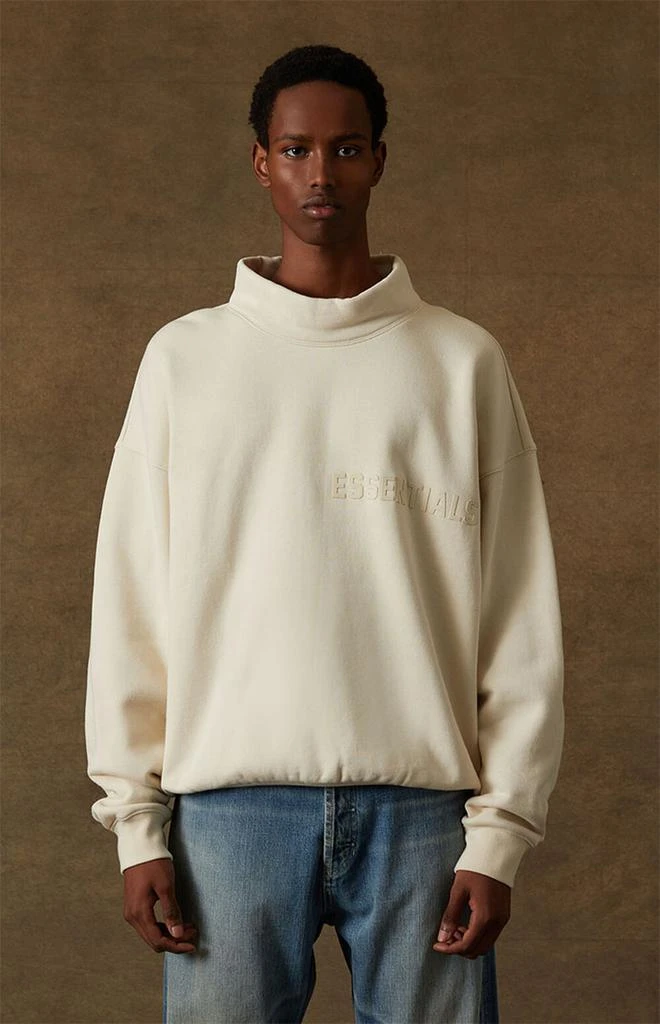 商品Essentials|Egg Shell Mock Neck Sweatshirt,价格¥330,第2张图片详细描述