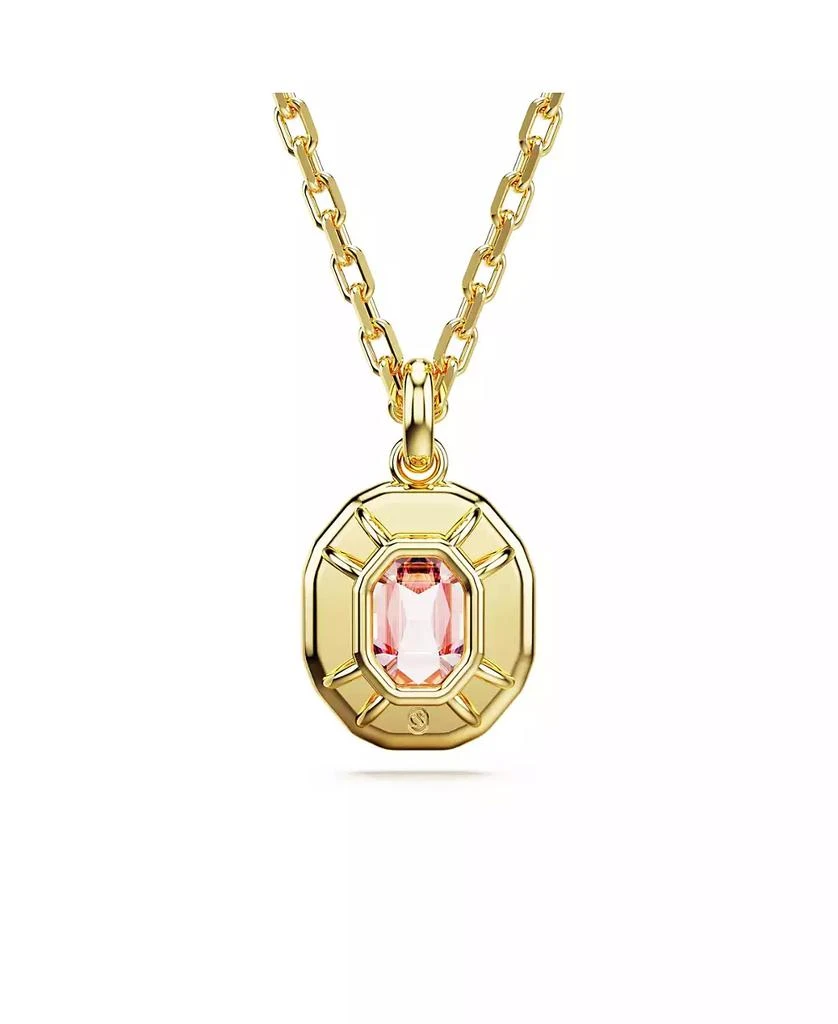 商品Swarovski|Octagon Cut, Pink, Gold-Tone Imber Pendant Necklace,价格¥1491,第4张图片详细描述