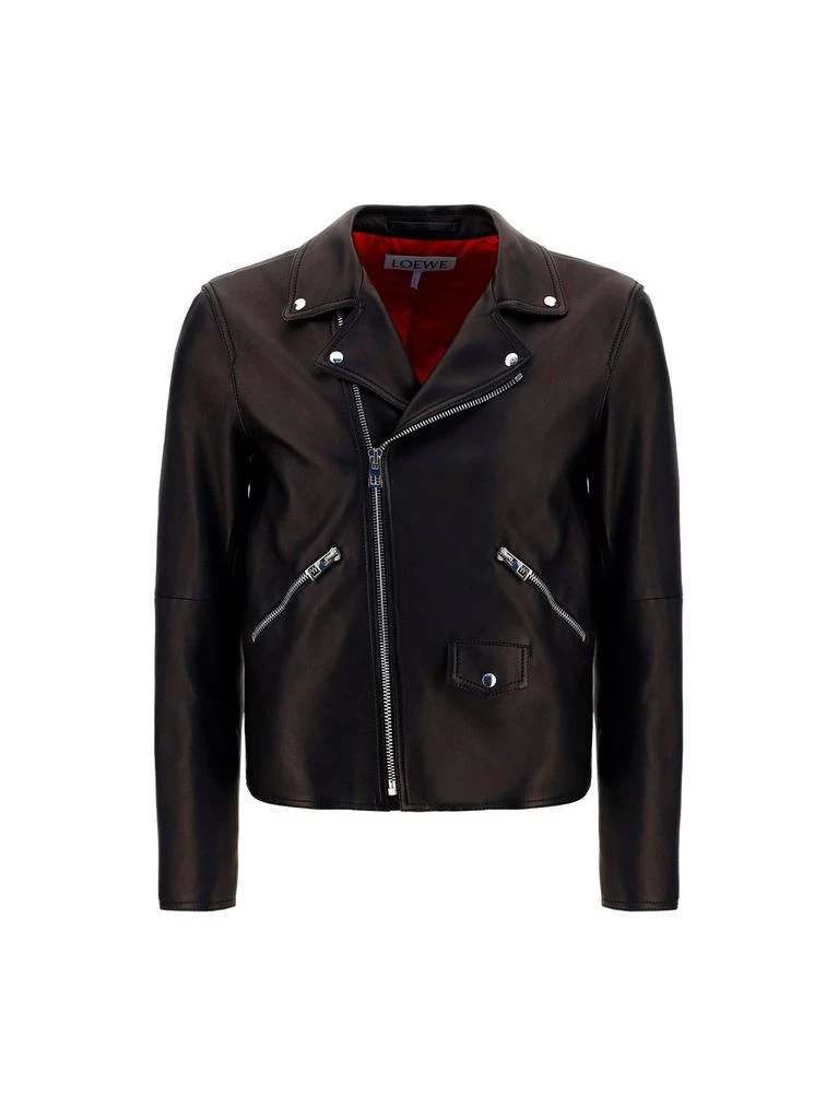 商品Loewe|Loewe Leather Biker Jacket,价格¥26498,第1张图片