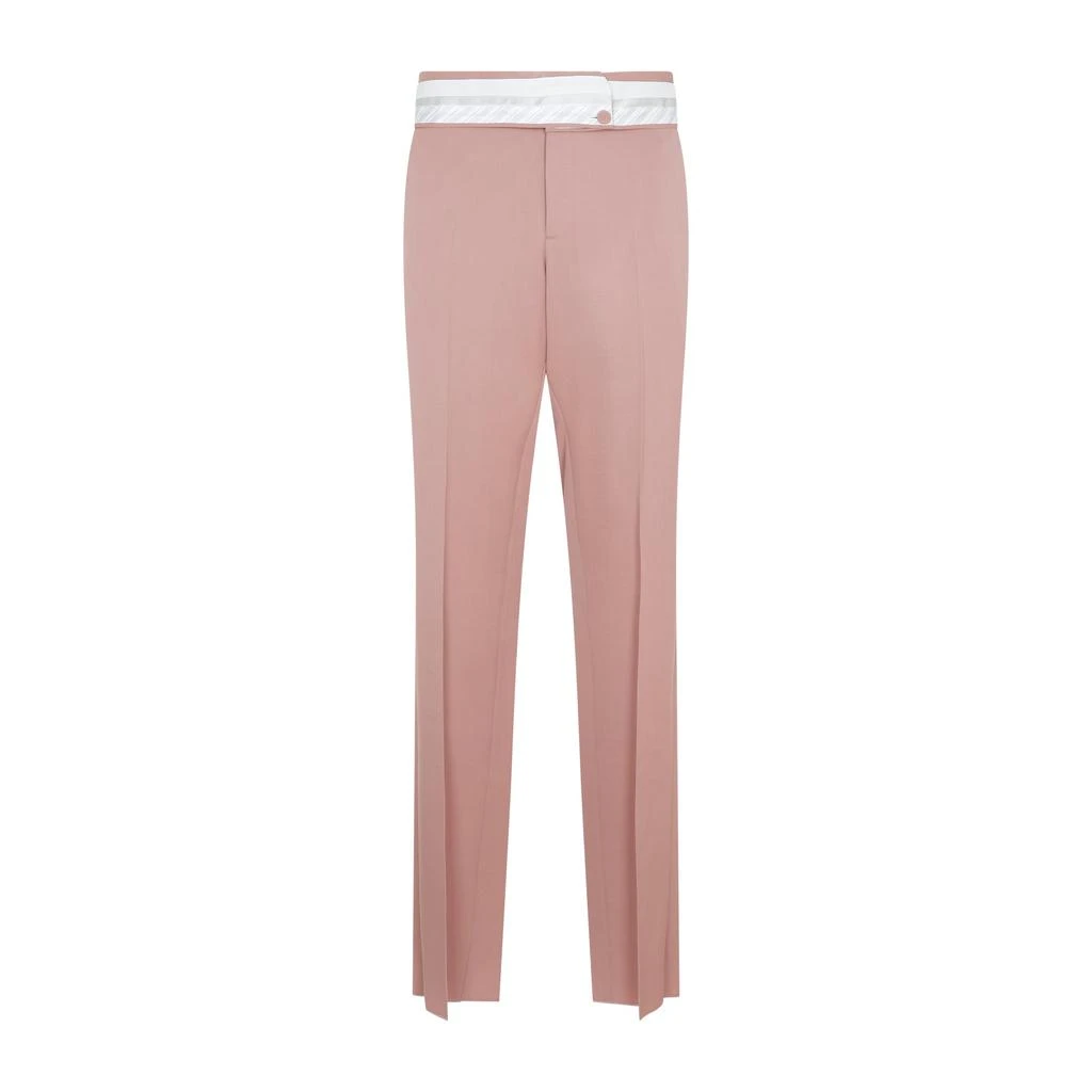 商品Dior|Pink Wool Pants with turned-down waistband,价格¥9027,第2张图片详细描述