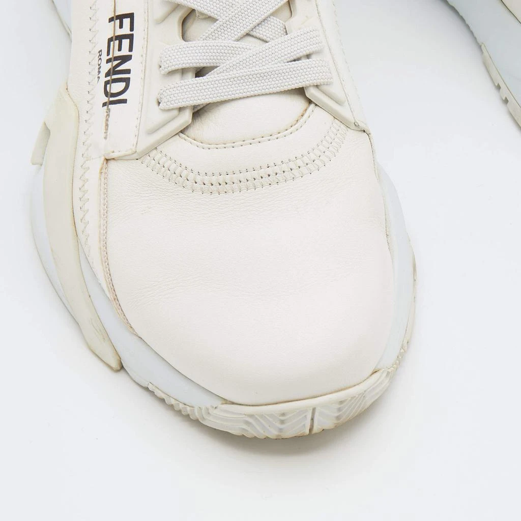 Fendi Off White Leather Fendi Flow Sneakers Size 38.5 商品