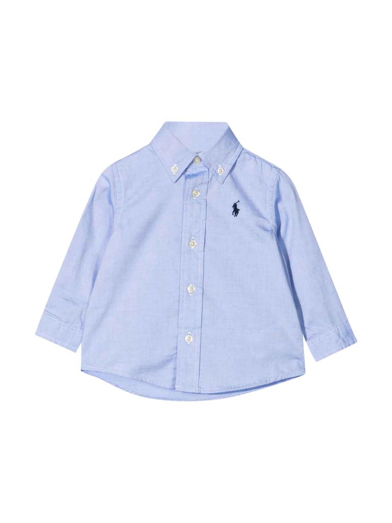 Ralph Lauren Blue Shirt Baby Boy商品第1张图片规格展示