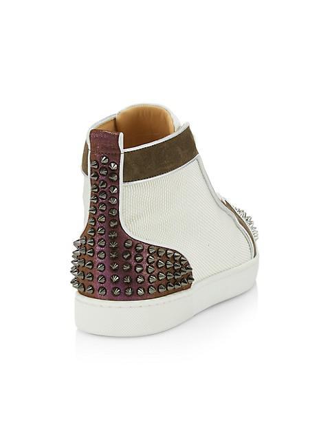 商品Christian Louboutin|Lou Spiked Sneakers,价格¥8796,第5张图片详细描述