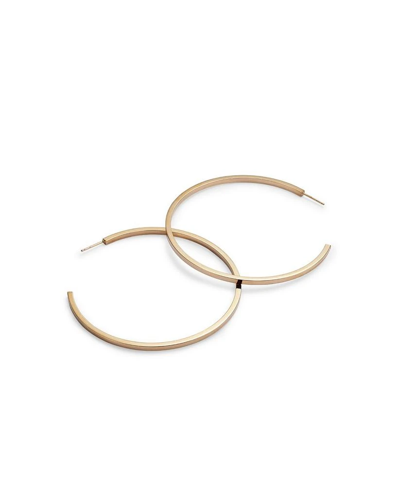 Square Tube Hoop Earrings in 14K Yellow Gold - Exclusive 商品