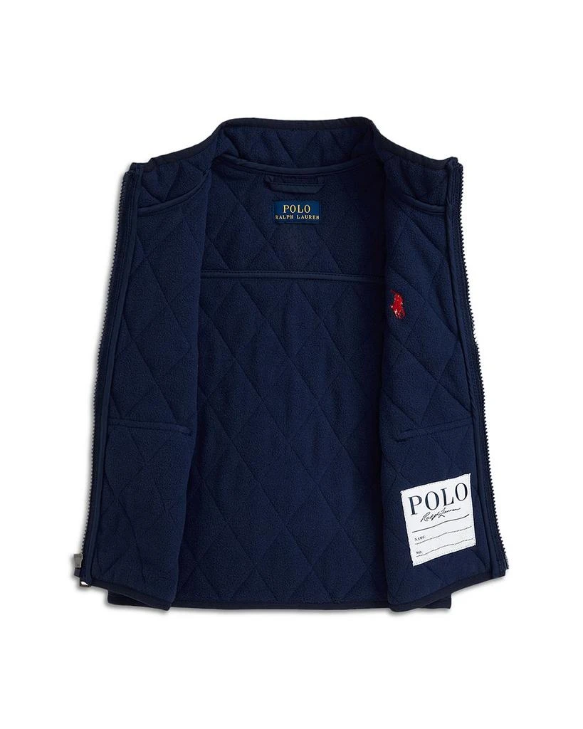 商品Ralph Lauren|Boys' Quilted Fleece Lined Vest - Little Kid, Big Kid,价格¥561,第3张图片详细描述