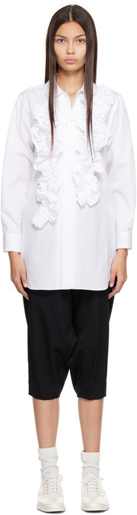 商品Comme des Garcons|白色荷叶边衬衫,价格¥4911,第1张图片