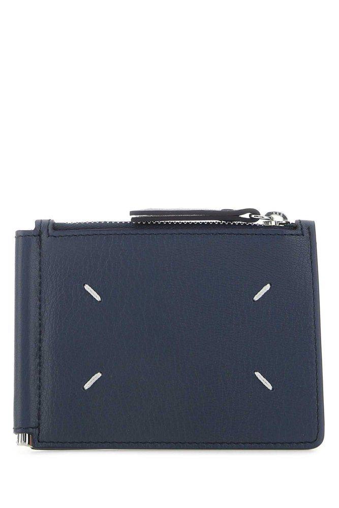 商品MAISON MARGIELA|Maison Margiela Four-Stitch Detailed Zipped Wallet,价格¥2041,第1张图片