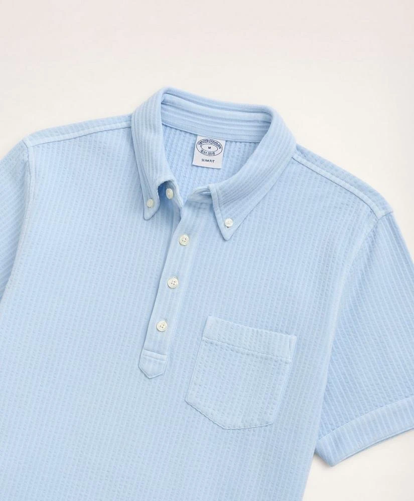 商品Brooks Brothers|Stretch Cotton Seersucker Polo Shirt,价格¥376,第2张图片详细描述