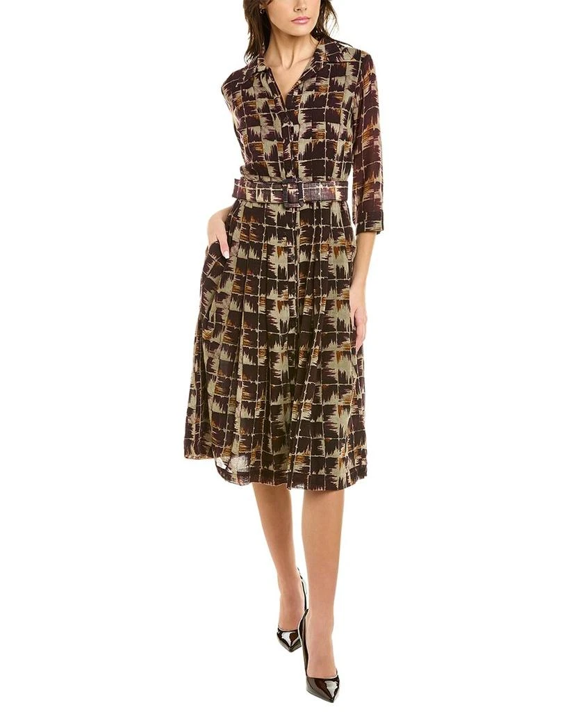 商品SAMANTHA SUNG|Samantha Sung Audrey D 3 Wool Shirtdress,价格¥1325,第2张图片详细描述