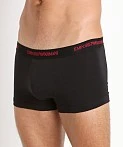商品Emporio Armani|EMPORIO ARMANI 男士黑色平角内裤 111210-5A717-07320,价格¥188,第1张图片