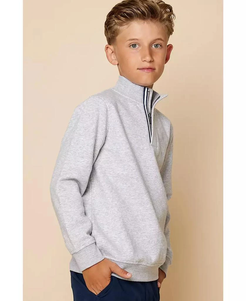 商品Brooks Brothers|Big Boys Quarter-Zip Sweatshirt,价格¥194,第3张图片详细描述