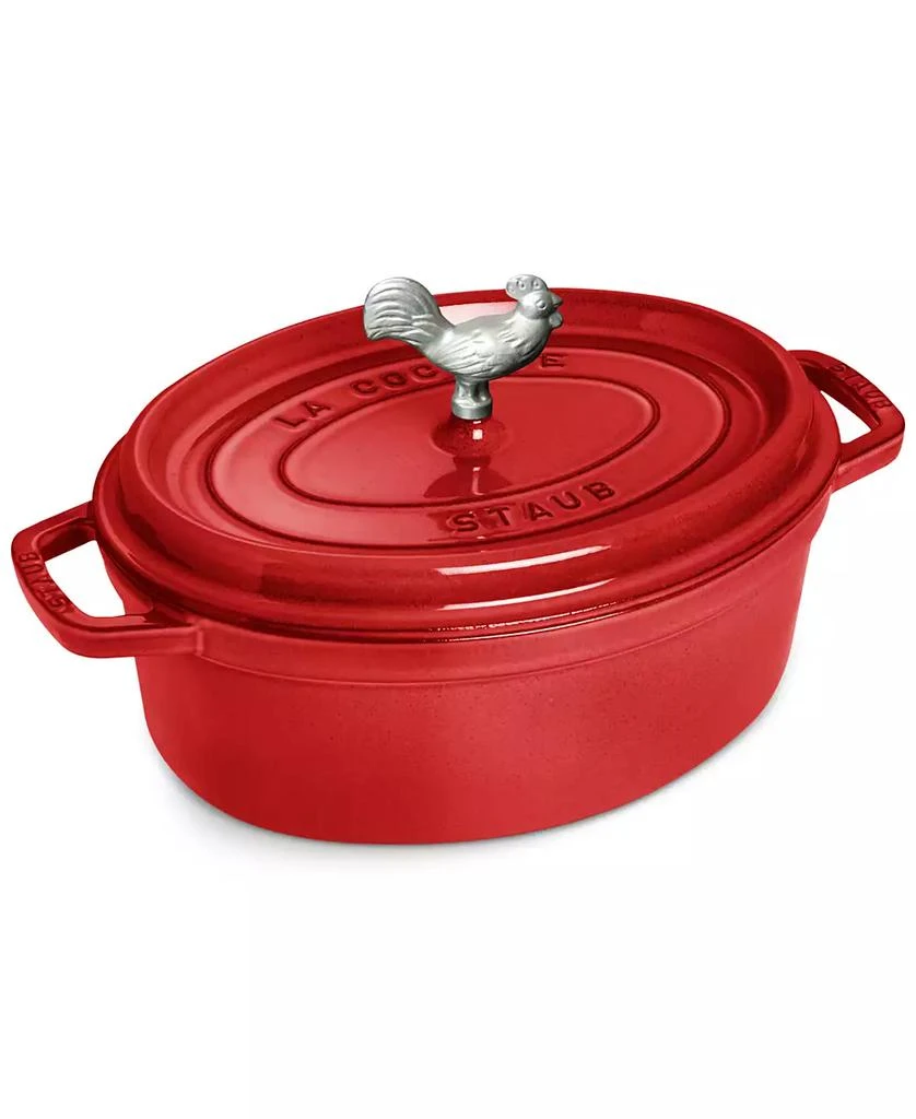商品Staub|Enameled Cast Iron 5.75-Qt. Cast Iron Coq au Vin Cocotte,价格¥2961,第1张图片