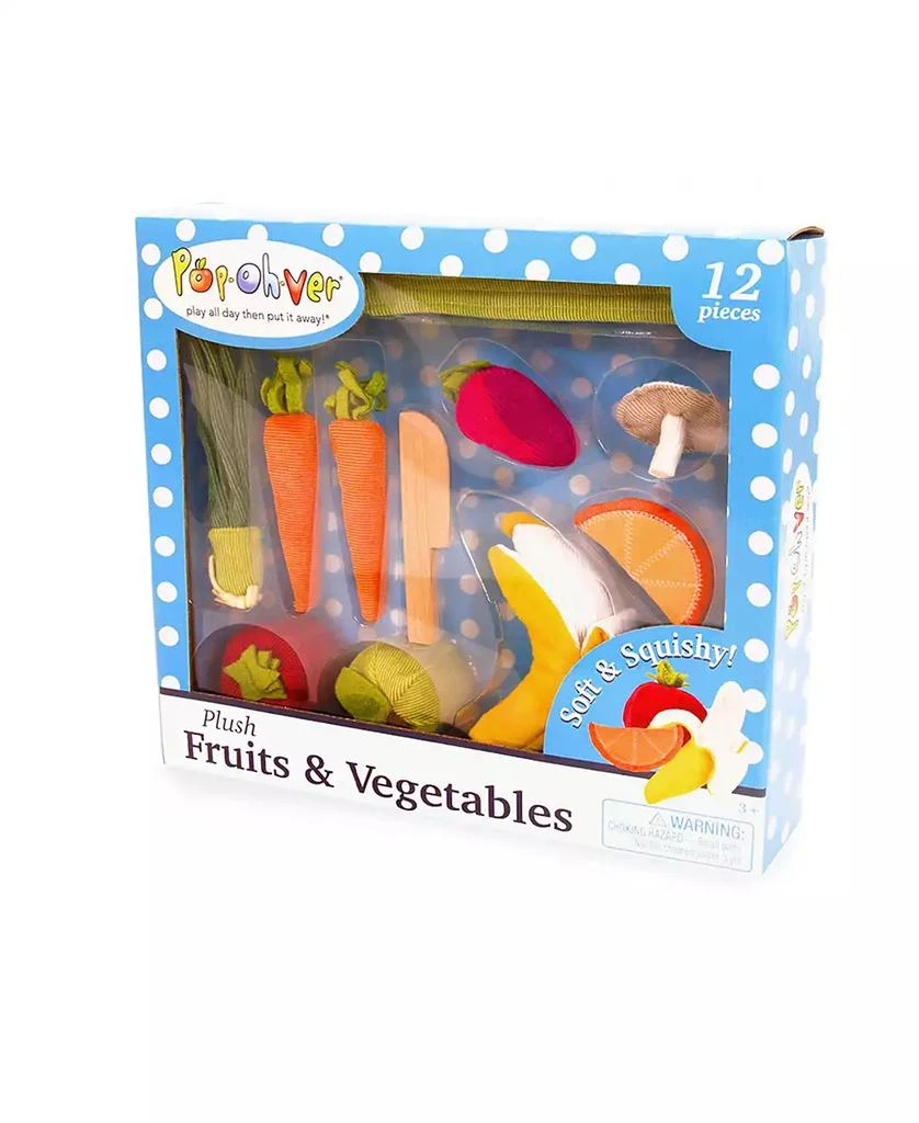 商品Salus Brands|PopOhVer Pretend Play Plush Fruits Vegetables Food Playset,价格¥111,第2张图片详细描述