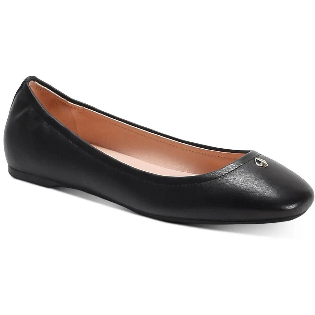 商品Kate Spade|Kate Spade Womens Kora Leather Slip On Ballet Flats,价格¥492,第3张图片详细描述