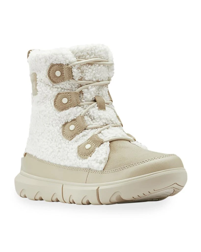 商品SOREL|Explorer II Joan Faux-Fur Lace Boots,价格¥460,第2张图片详细描述