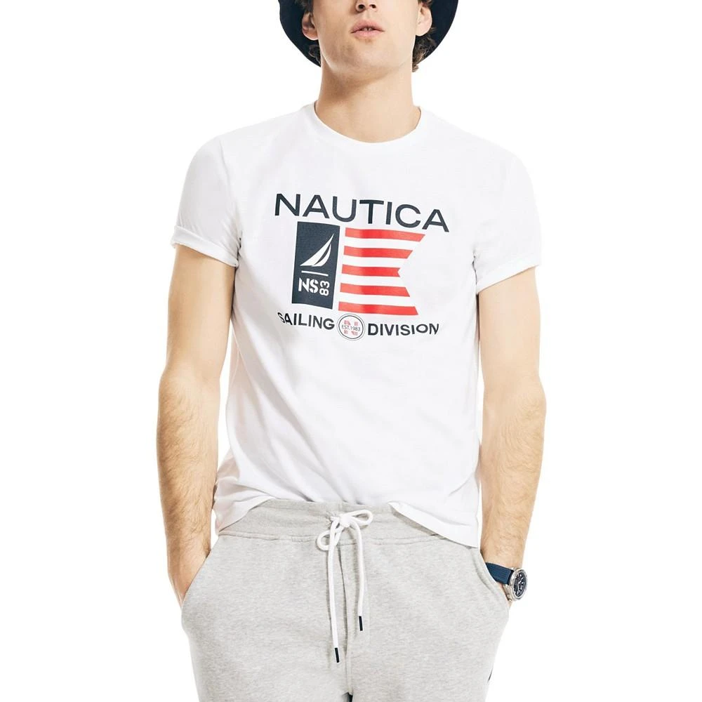 商品Nautica|Men's Sustainably Crafted Sailing Division Graphic T-Shirt,价格¥57,第4张图片详细描述