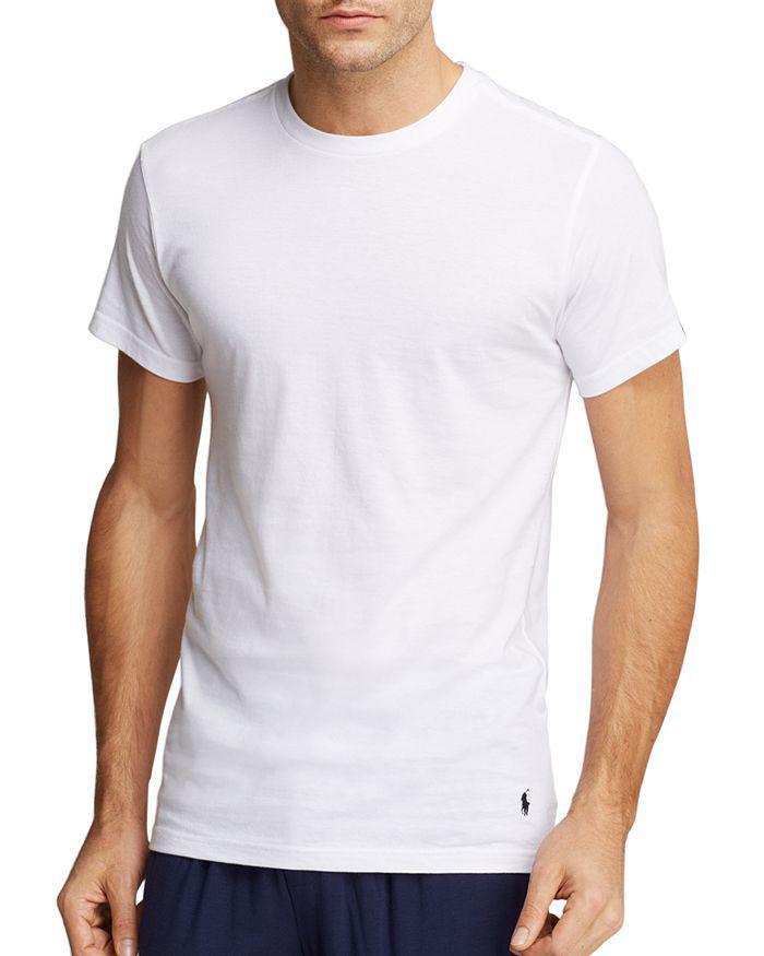 商品Ralph Lauren|Slim Fit Crewneck Undershirt, Pack of 3,价格¥297,第1张图片