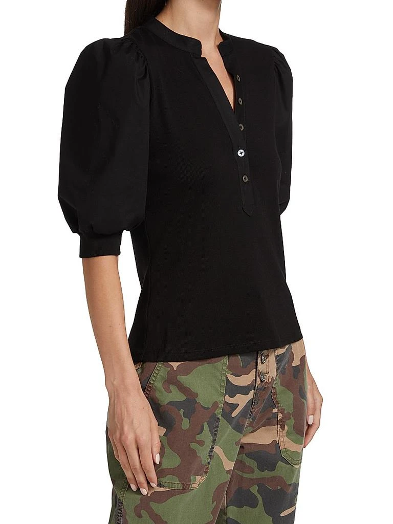 商品VERONICA BEARD|Coralee Puff-Sleeve Top,价格¥1473,第4张图片详细描述
