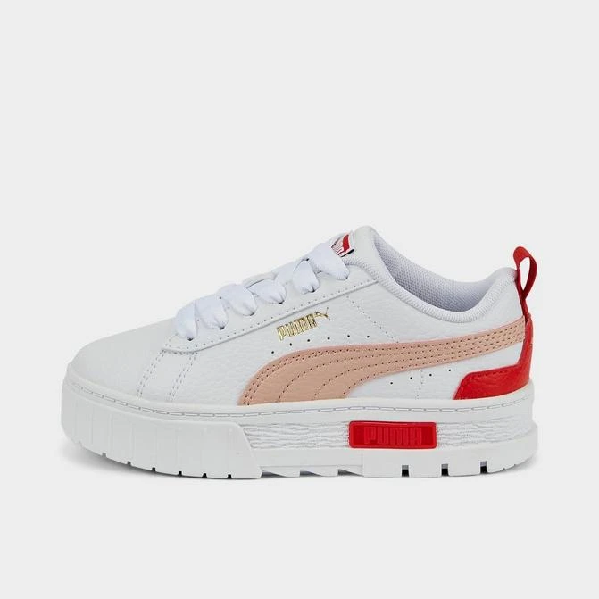 商品Puma|Girls' Little Kids' Puma Mayze Leather Casual Shoes,价格¥371,第1张图片