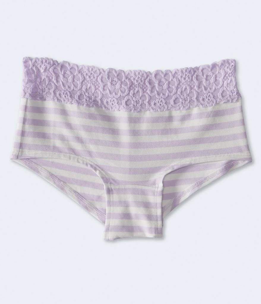 商品Aeropostale|Aeropostale Women's Striped Lace-Trim Boyshort,价格¥24,第1张图片