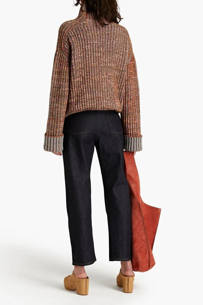 商品Acne Studios|Ribbed wool-blend turtleneck sweater,价格¥2371,第1张图片