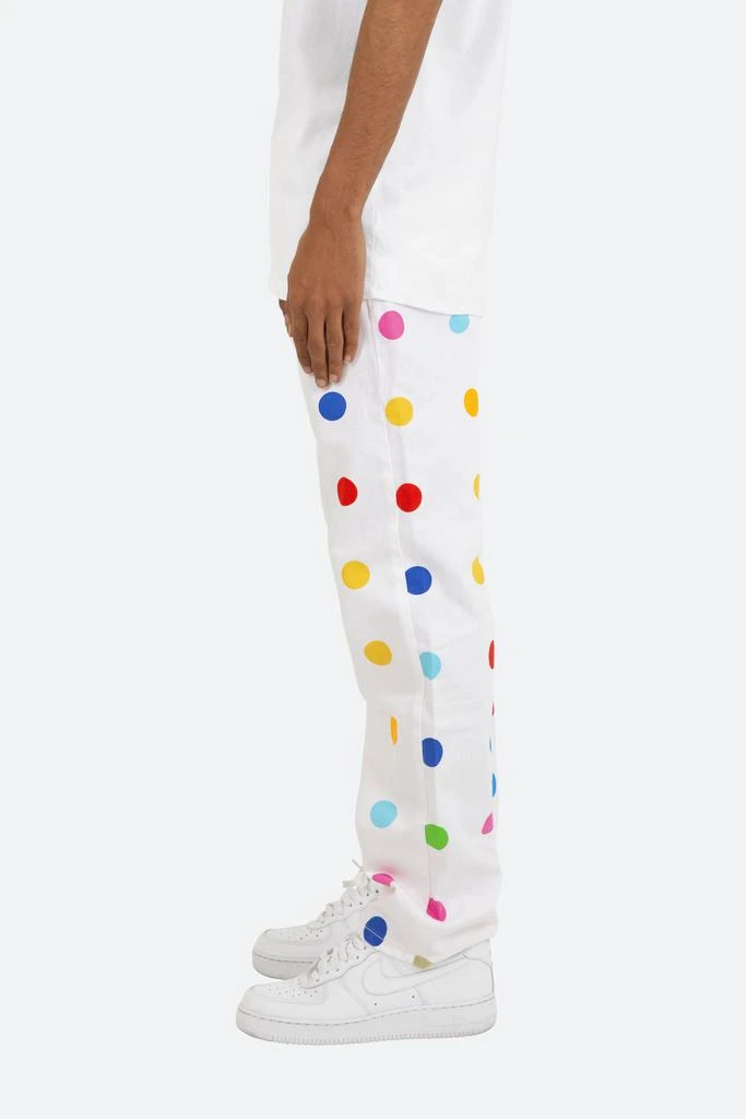 商品MNML|V290 Dot Baggy Denim - White,价格¥408,第4张图片详细描述