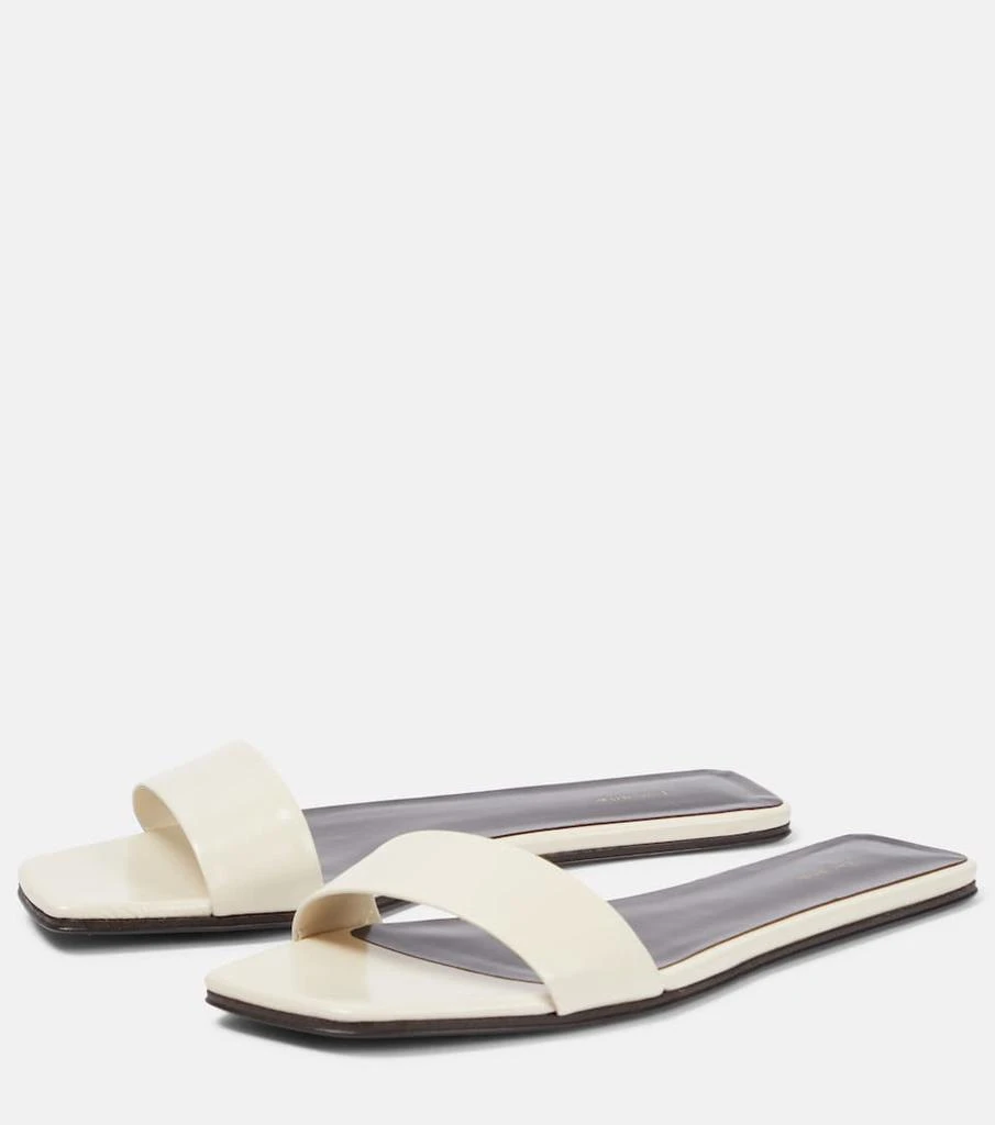 商品The Row|Chocolate leather flats,价格¥5973,第5张图片详细描述